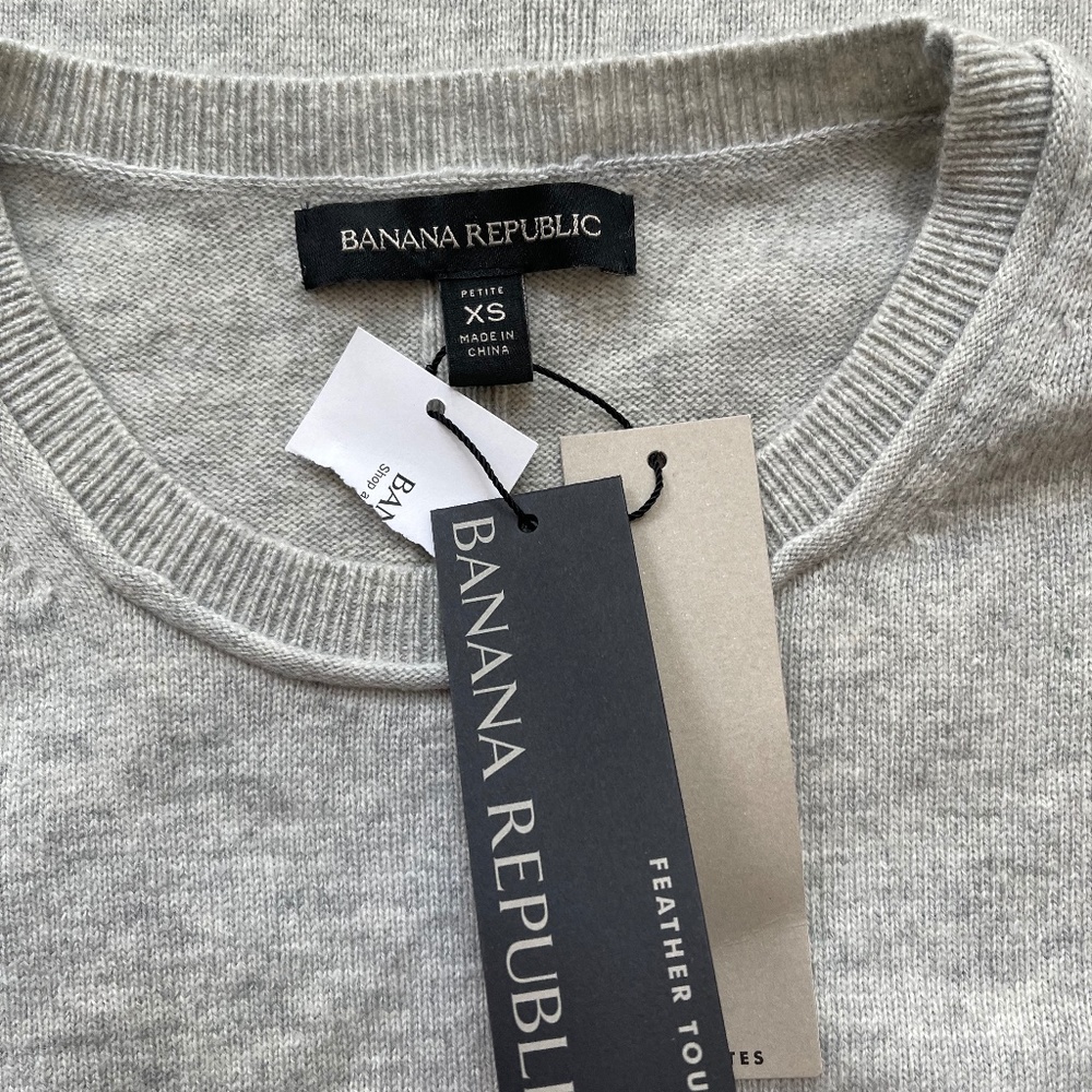 Banana Republic Cashmere Blend Tunic Gray Sweater - Picture 6 of 8
